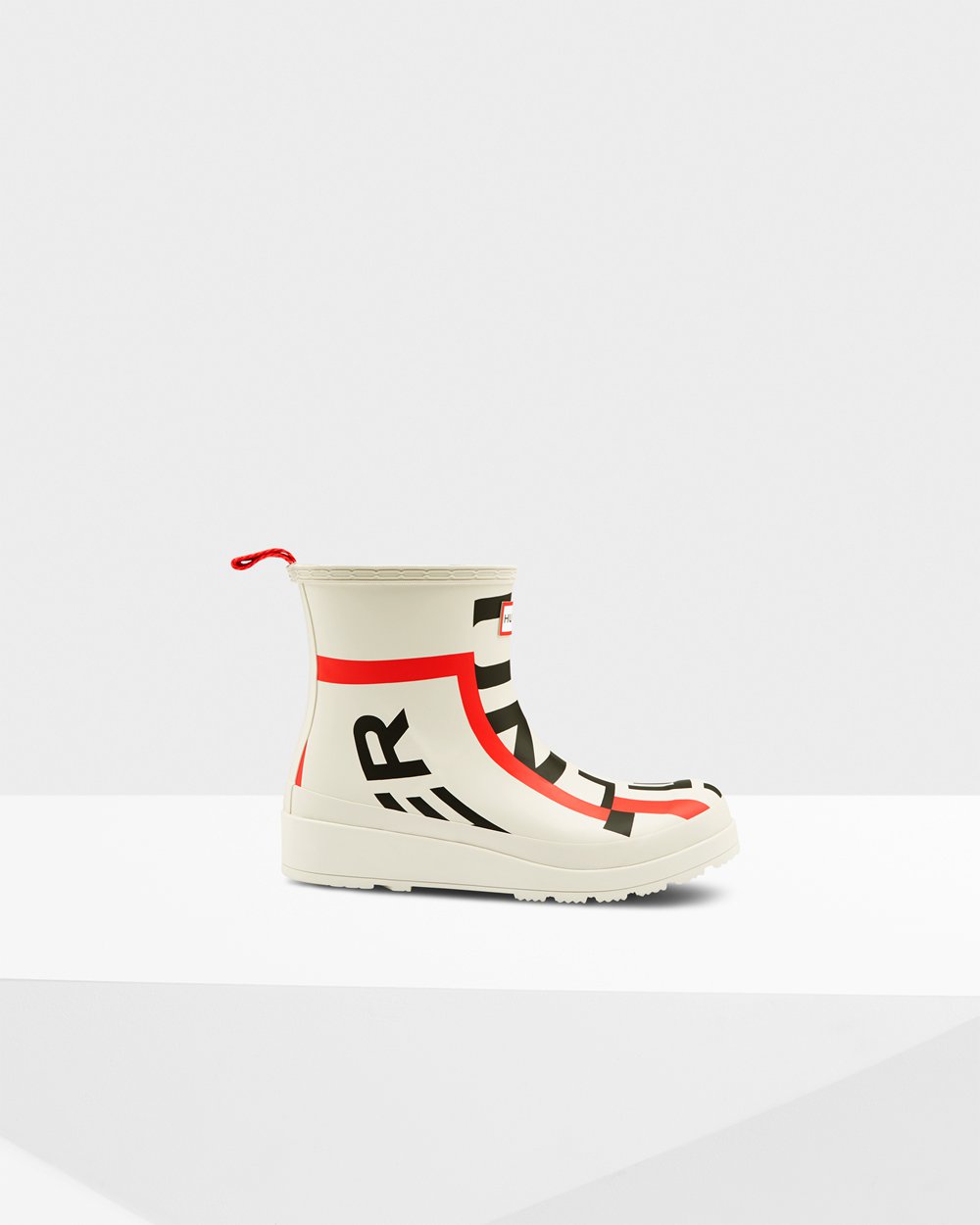 Botas Play Hunter Feminina Branco - Original Short Exploded Logo Rain - 32KUXCOIW